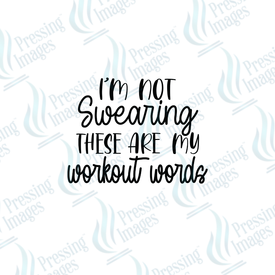 DTF 3573 Workout words - Pressing Images