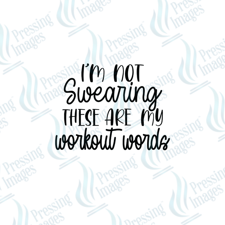 DTF 3573 Workout words - Pressing Images