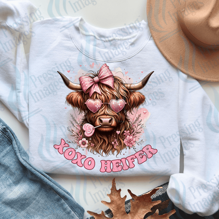 DTF 3574 XOXO Heifer - Pressing Images