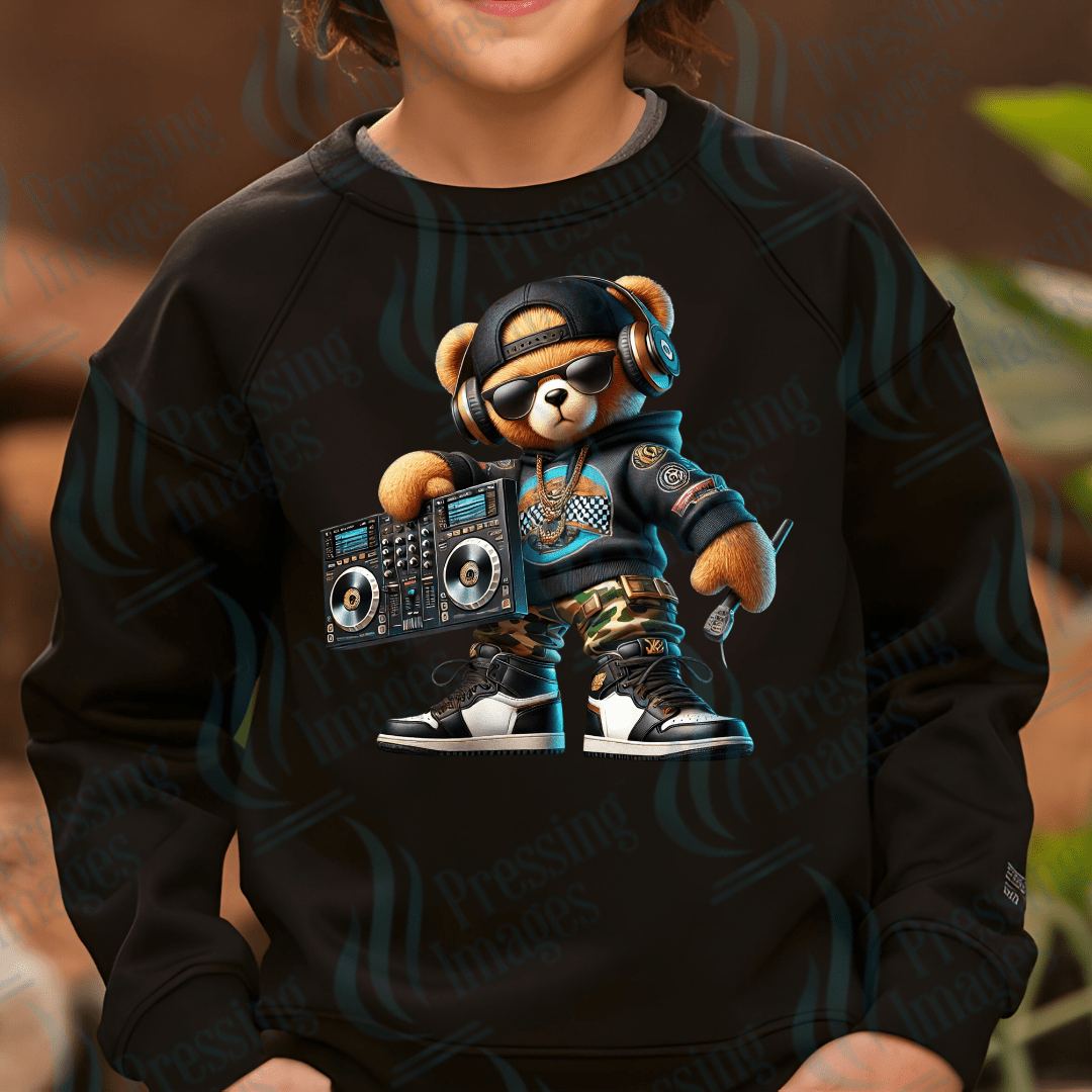 DTF 3586 Boombox bear - Pressing Images