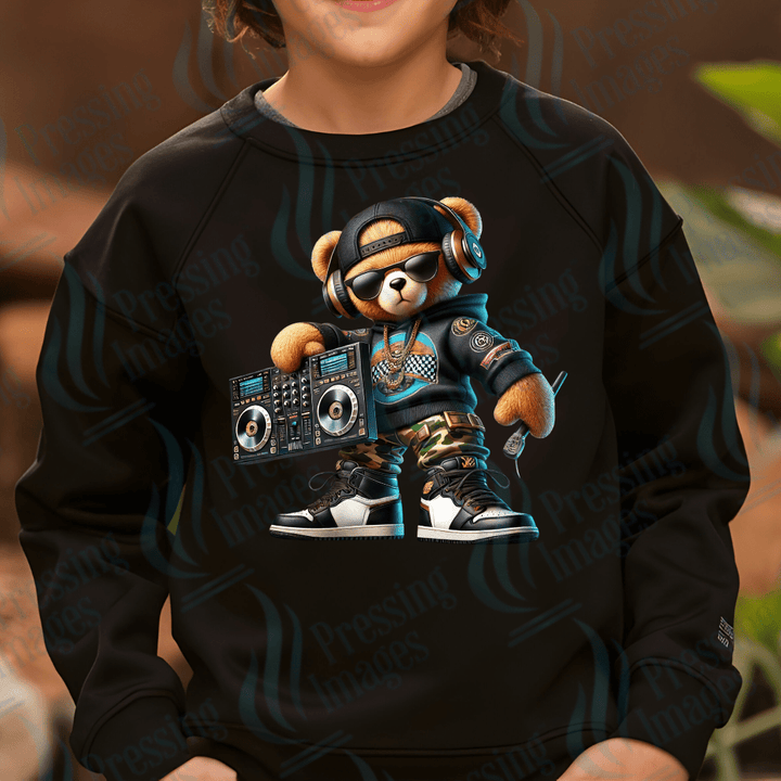 DTF 3586 Boombox bear - Pressing Images