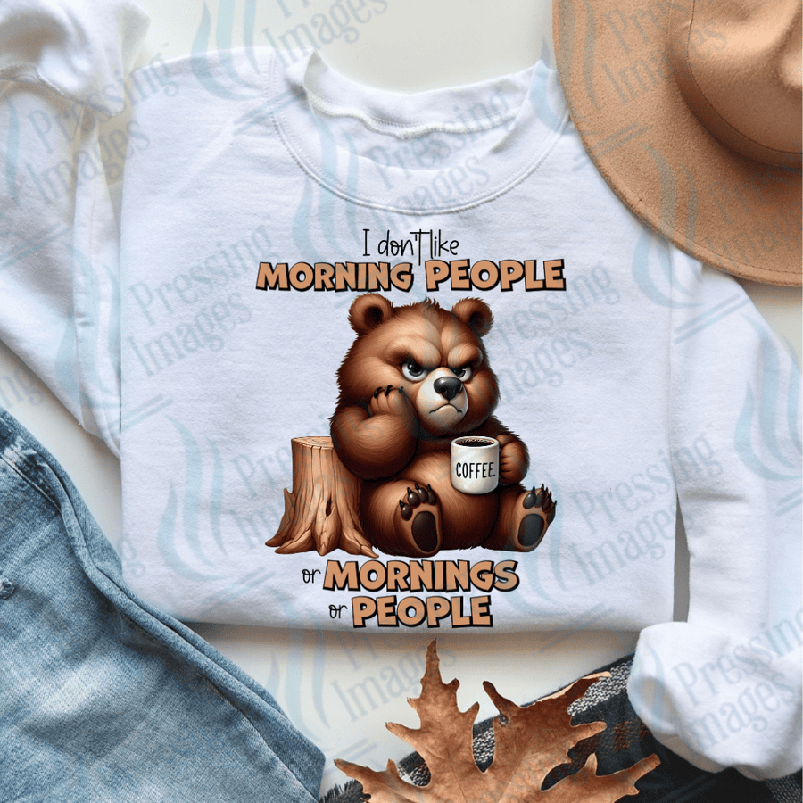DTF 3590 Bear morning people - Pressing Images
