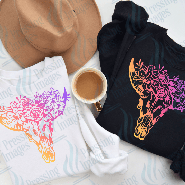 DTF 3597 Bullskull colour - Pressing Images