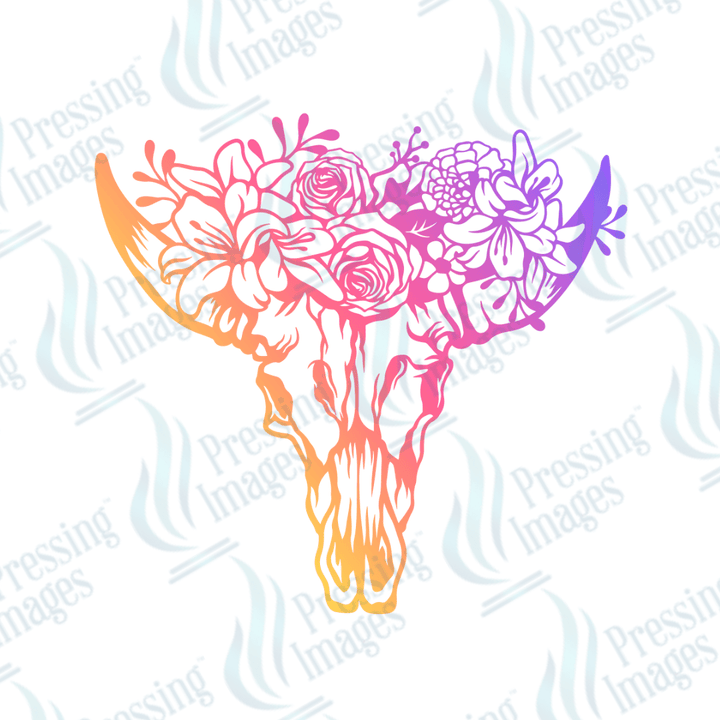 DTF 3597 Bullskull colour - Pressing Images