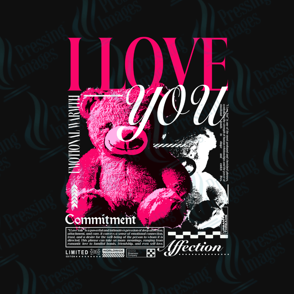 DTF 3601 I love you - Pressing Images