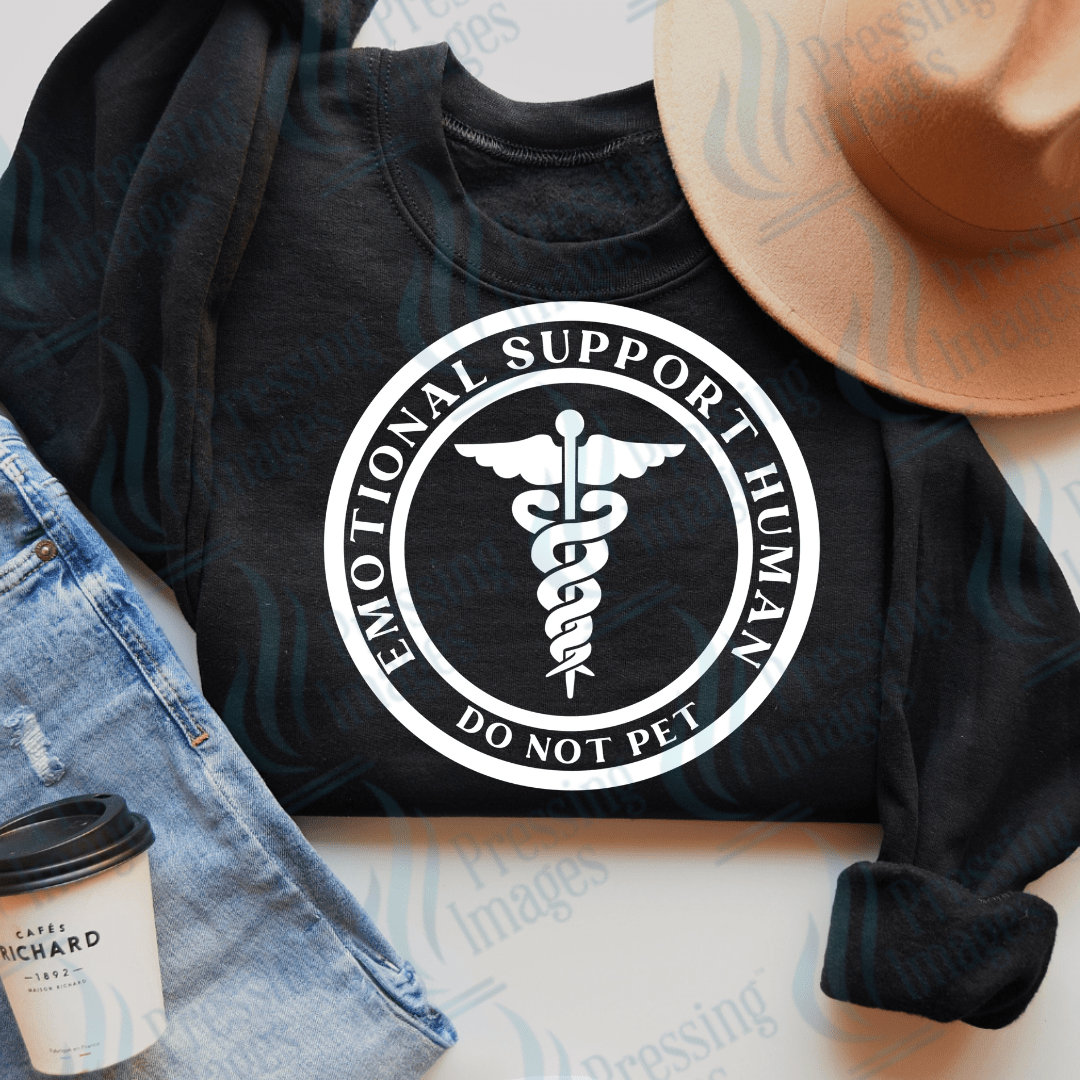 DTF 3616 Emotional support human - Pressing Images