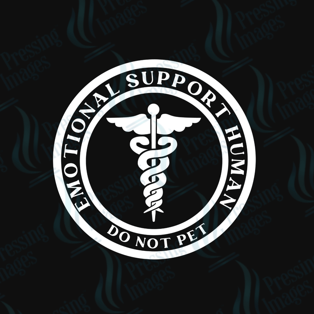 DTF 3616 Emotional support human - Pressing Images