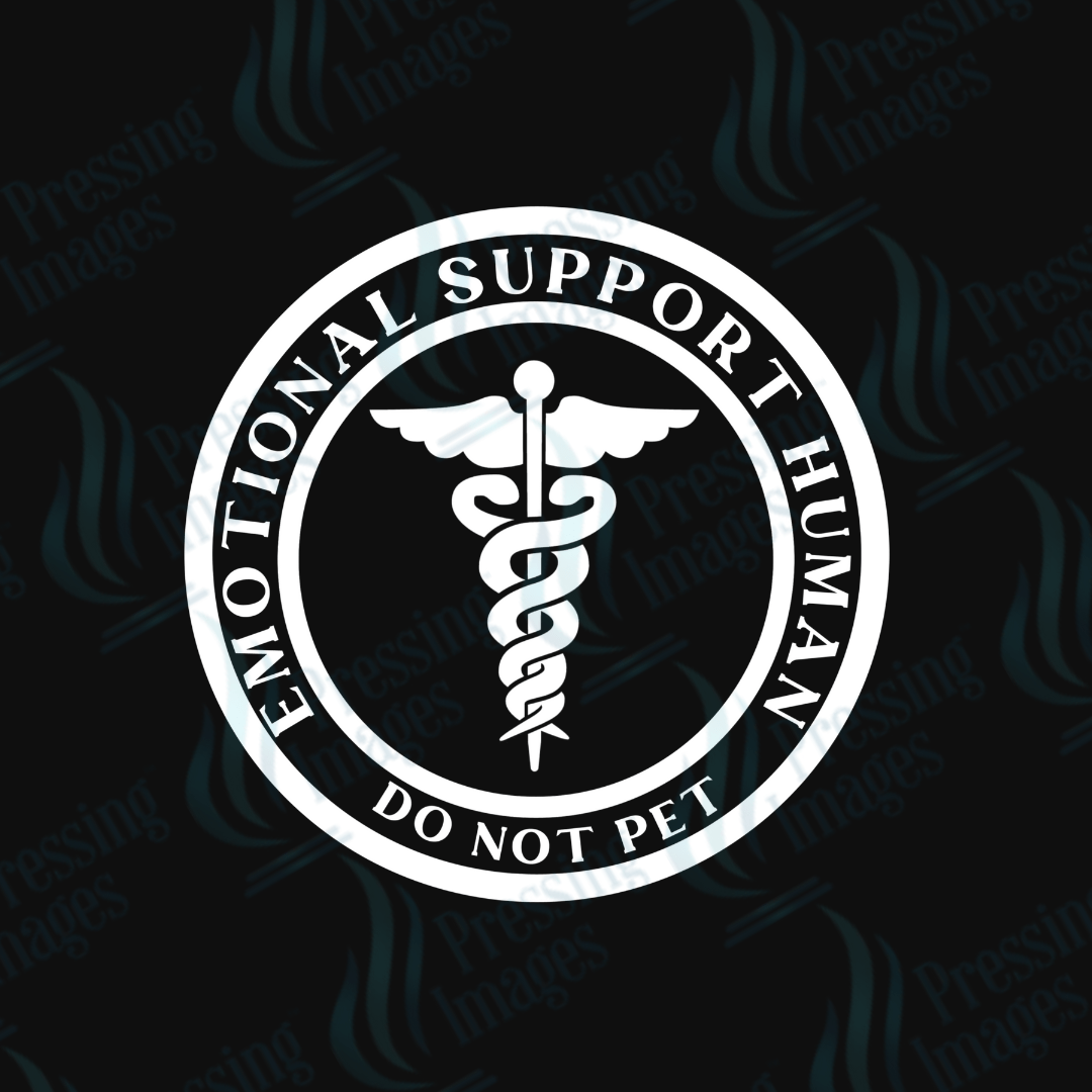 DTF 3616 Emotional support human - Pressing Images