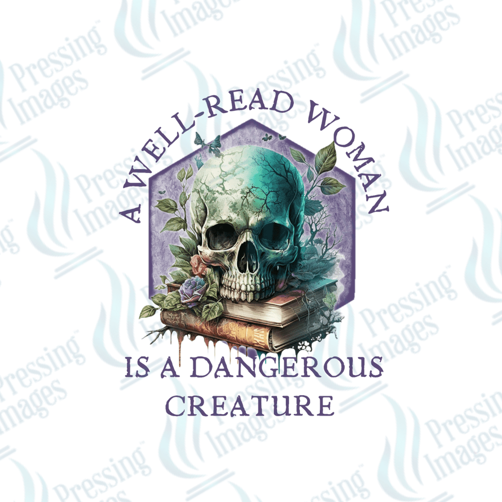 DTF 3619 A well read woman - Pressing Images