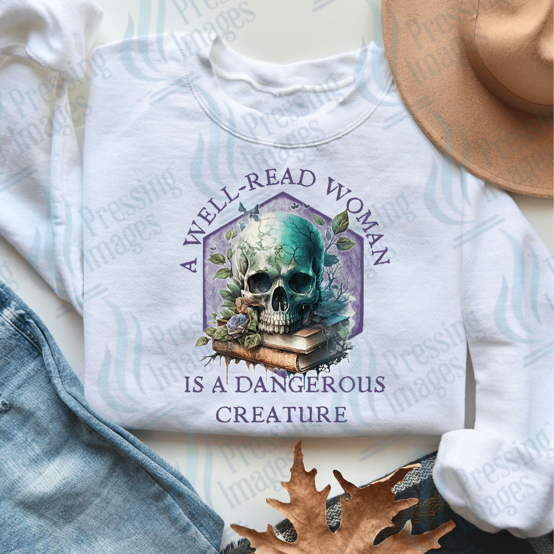 DTF 3619 A well read woman - Pressing Images