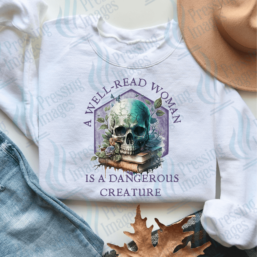 DTF 3619 A well read woman - Pressing Images