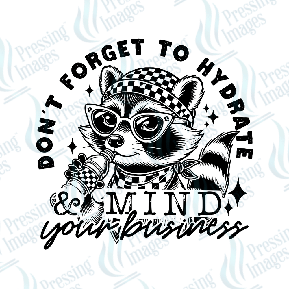 DTF 3634 Don' Forget To Hydrate - Pressing Images
