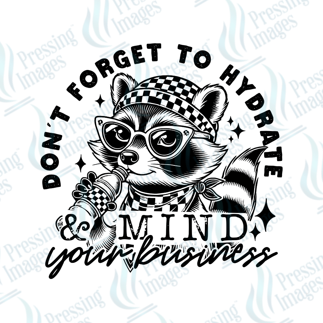DTF 3634 Don' Forget To Hydrate - Pressing Images