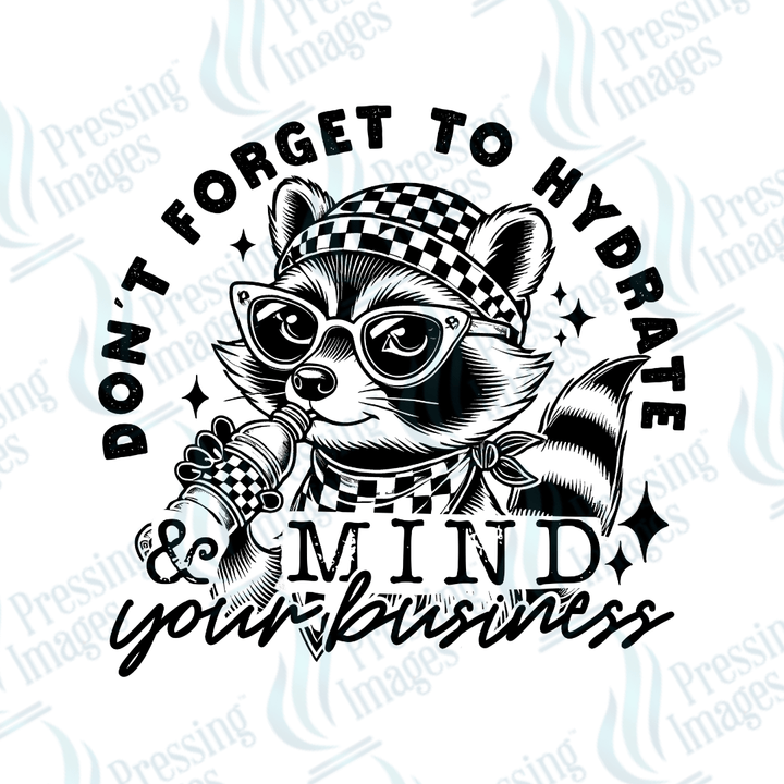 DTF 3634 Don' Forget To Hydrate - Pressing Images