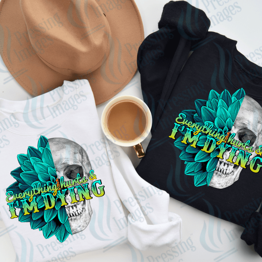 DTF 3643 Everything Hurts - Pressing Images