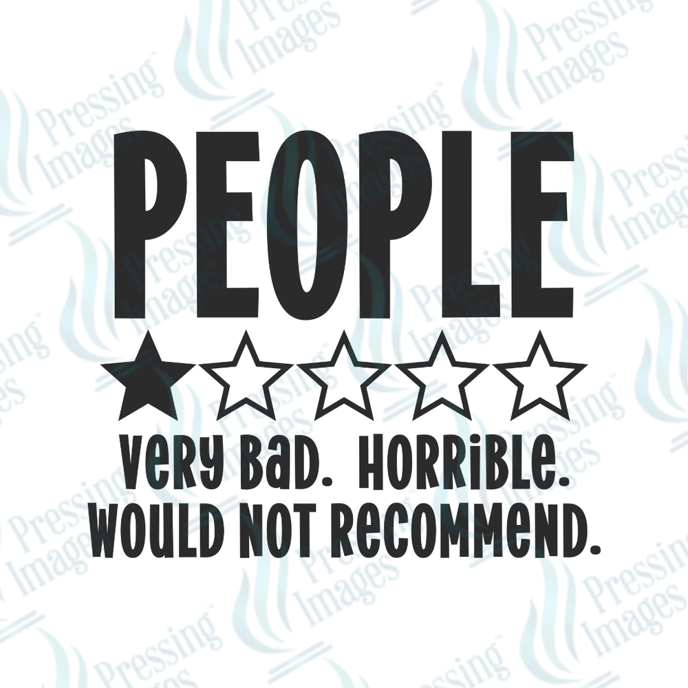 DTF 3689 People One Star - Pressing Images