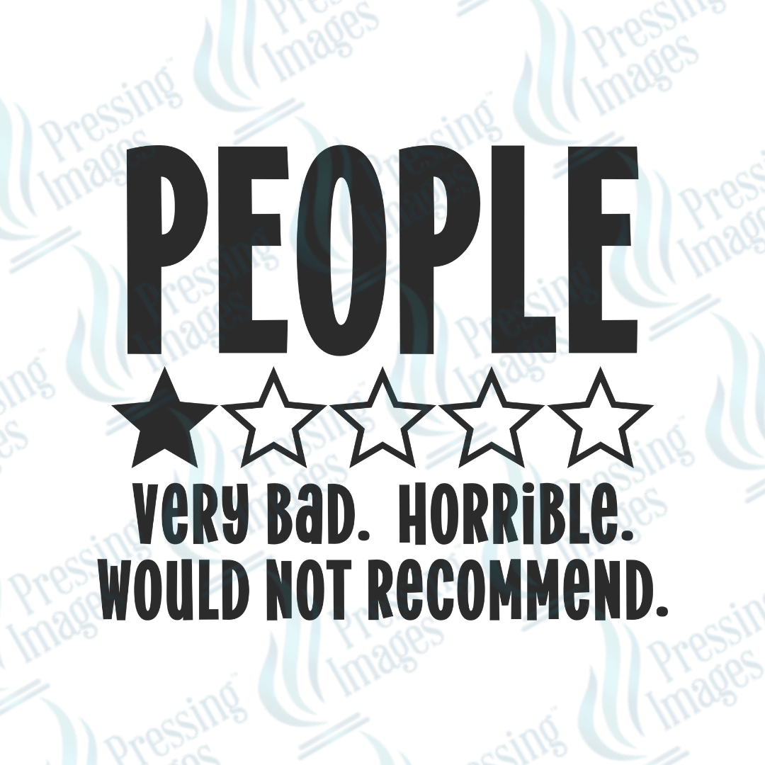 DTF 3689 People One Star - Pressing Images