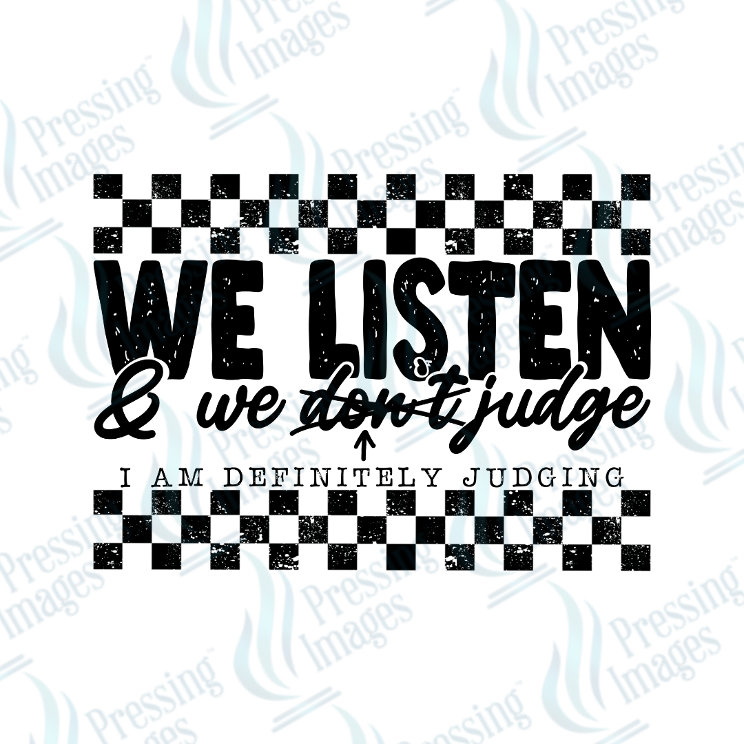 DTF 3696 We Listen - Pressing Images