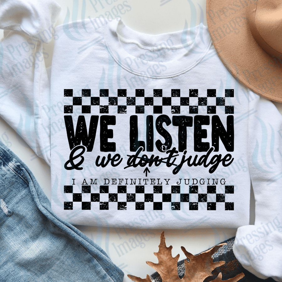 DTF 3696 We Listen - Pressing Images