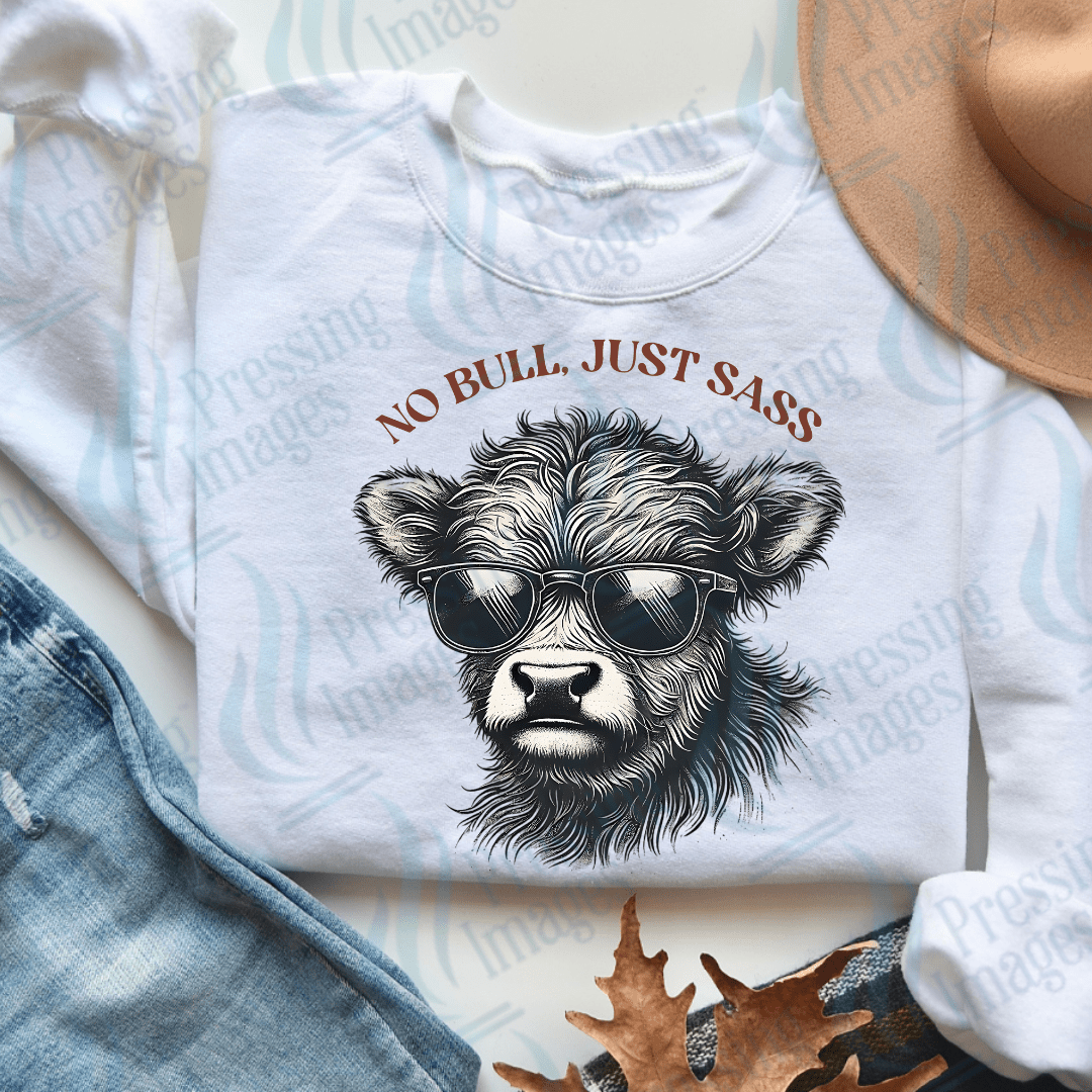 DTF 3702 No Bull Just Sass - Pressing Images