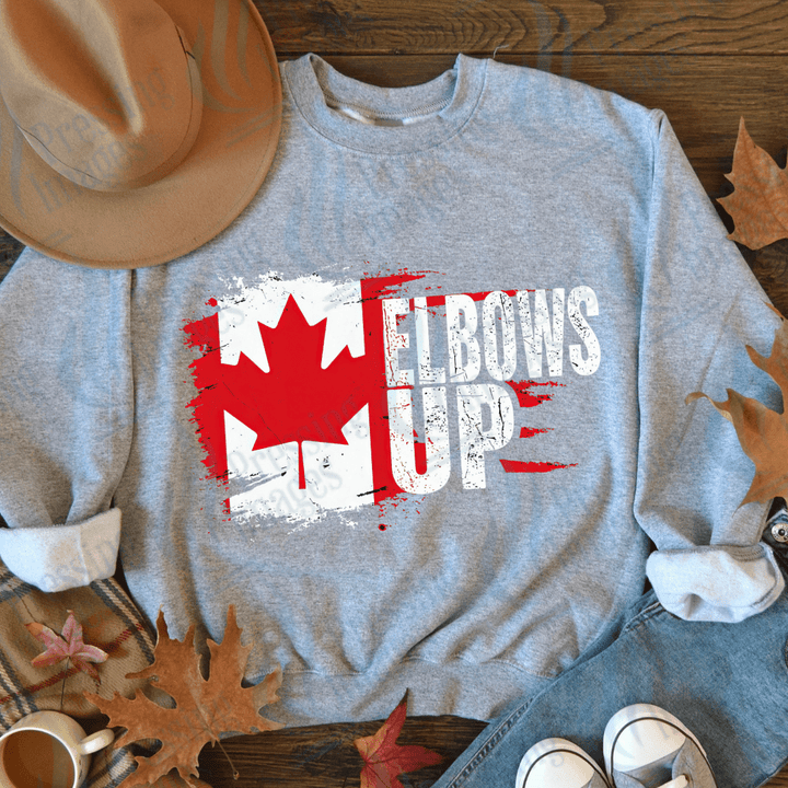 DTF 3705 Elbows Up - Pressing Images