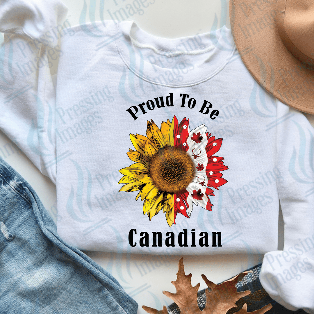 Proud to Be Canadian design - available in DTF, UV DTF, Sublimation & Vinyl