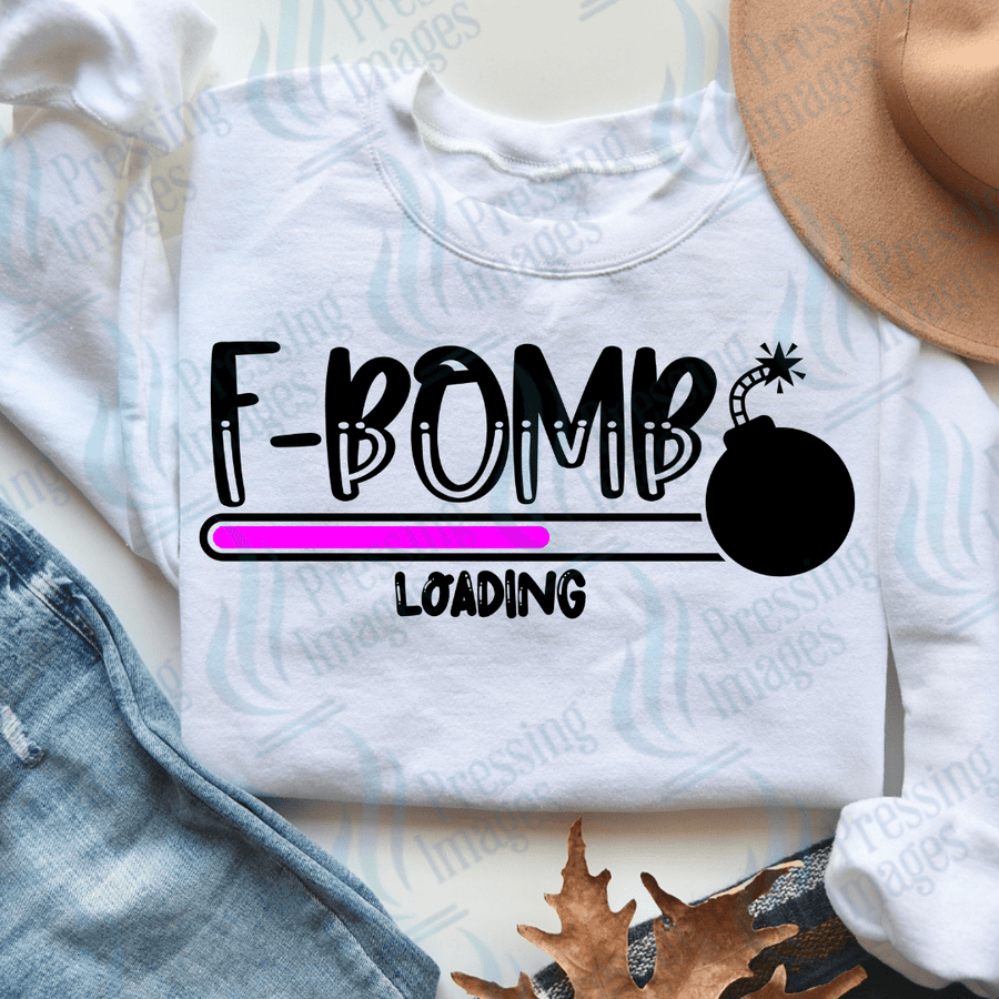 DTF 3719 F Bomb Loading - Pressing Images