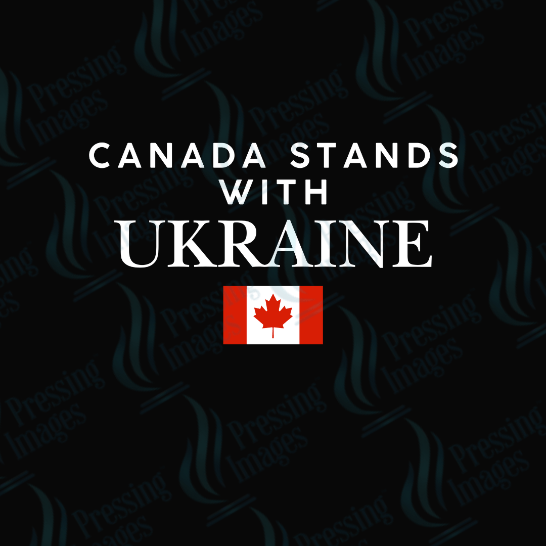 DTF 3734 Canada Stands with Ukraine - Pressing Images
