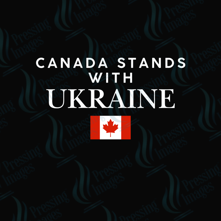 DTF 3734 Canada Stands with Ukraine - Pressing Images