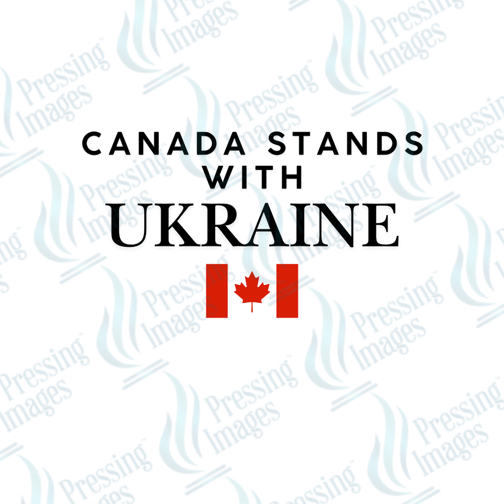 DTF 3734 Canada Stands with Ukraine - Pressing Images