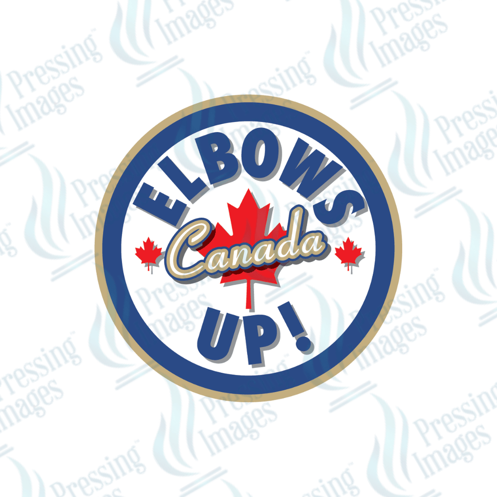 DTF 3735 Elbows Up Hockey Style - Pressing Images