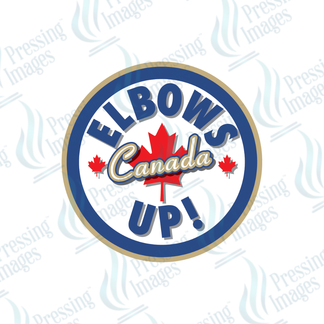 DTF 3735 Elbows Up Hockey Style - Pressing Images