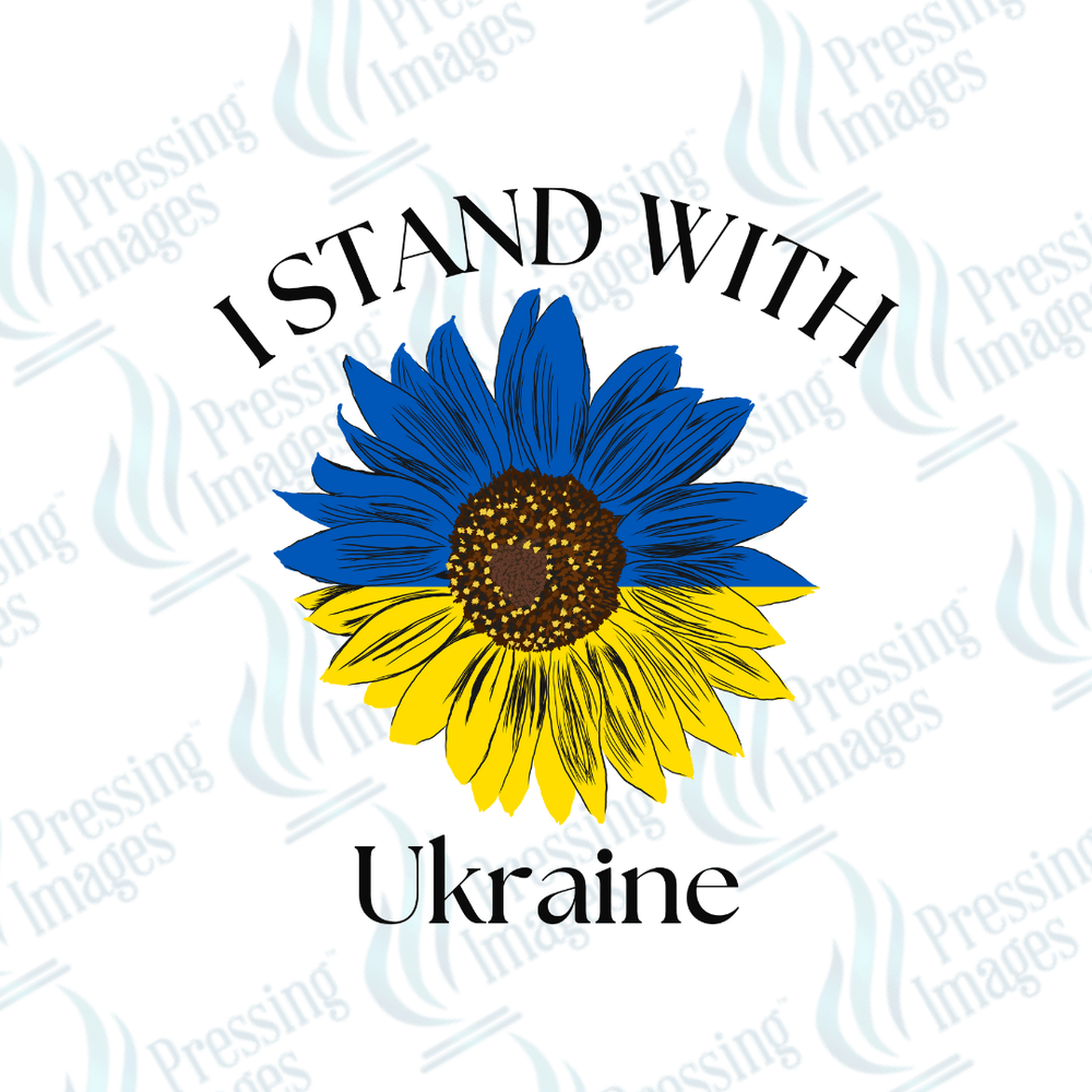 DTF 3738 I Stand With Ukraine Sunflower - Pressing Images
