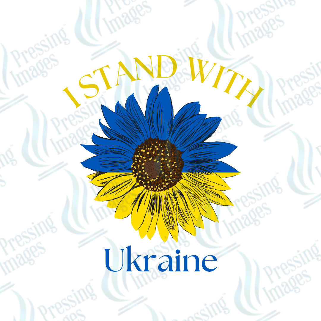 DTF 3738 I Stand With Ukraine Sunflower - Pressing Images