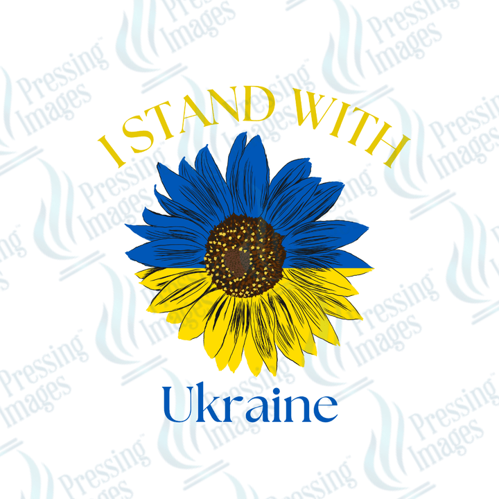 DTF 3738 I Stand With Ukraine Sunflower - Pressing Images