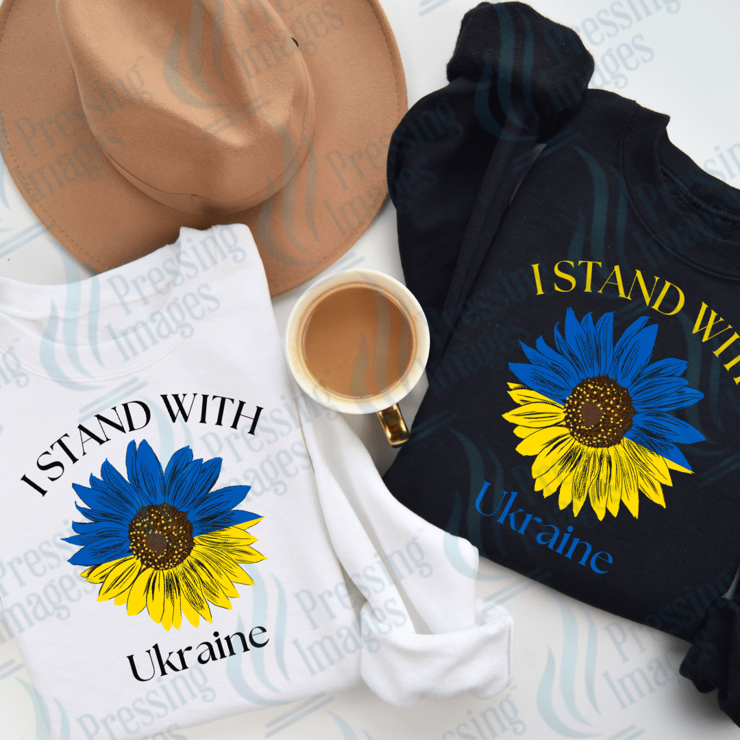 DTF 3738 I Stand With Ukraine Sunflower - Pressing Images