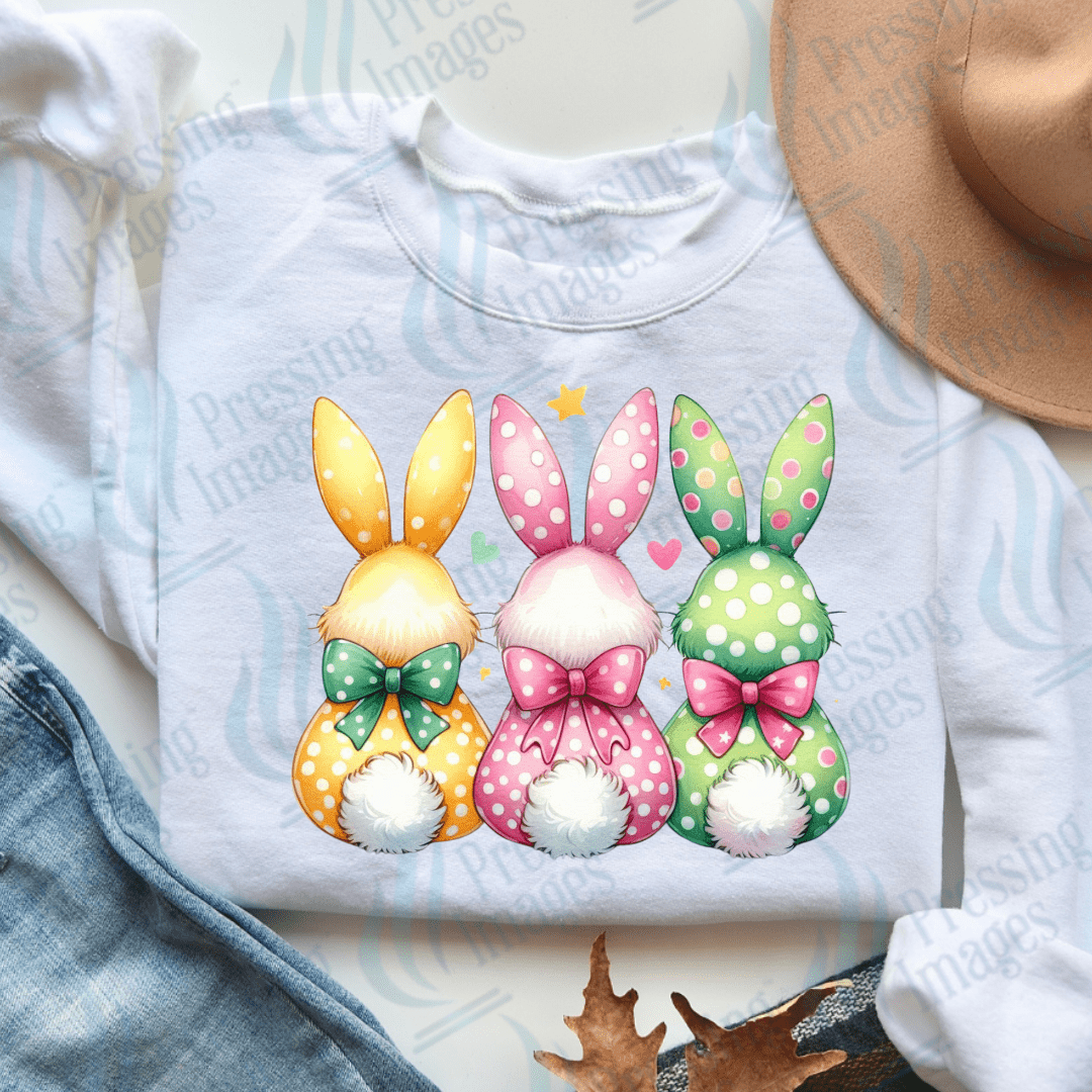DTF 3749 Bunny Butts - Pressing Images