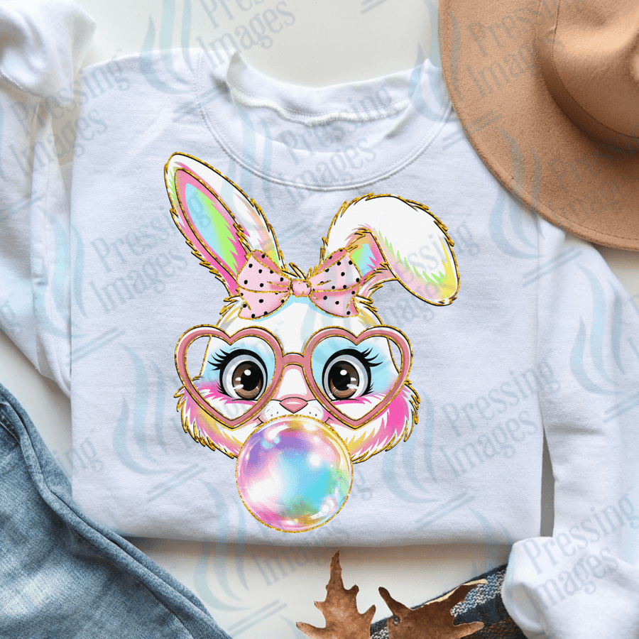 DTF 3770 Bubble Gum Bunny - Pressing Images