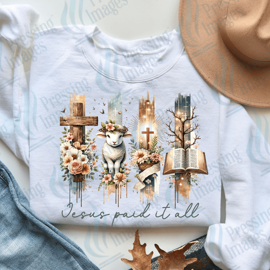 DTF 3782 Jesus Paid It All - Pressing Images