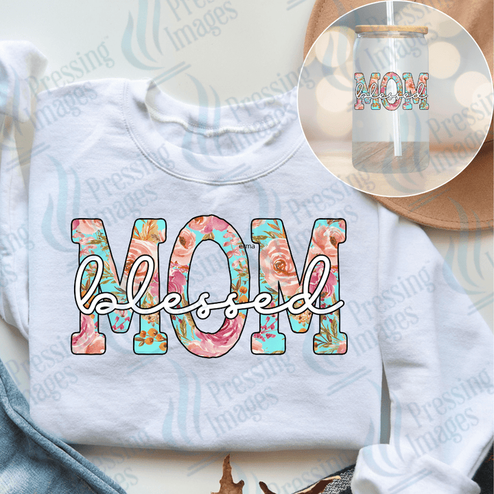 DTF 3810 Blessed Mom - Pressing Images