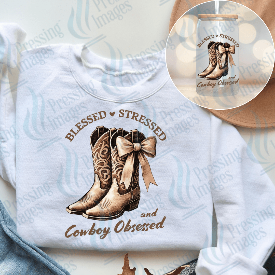 DTF 3812 Cowboy Boots - Pressing Images