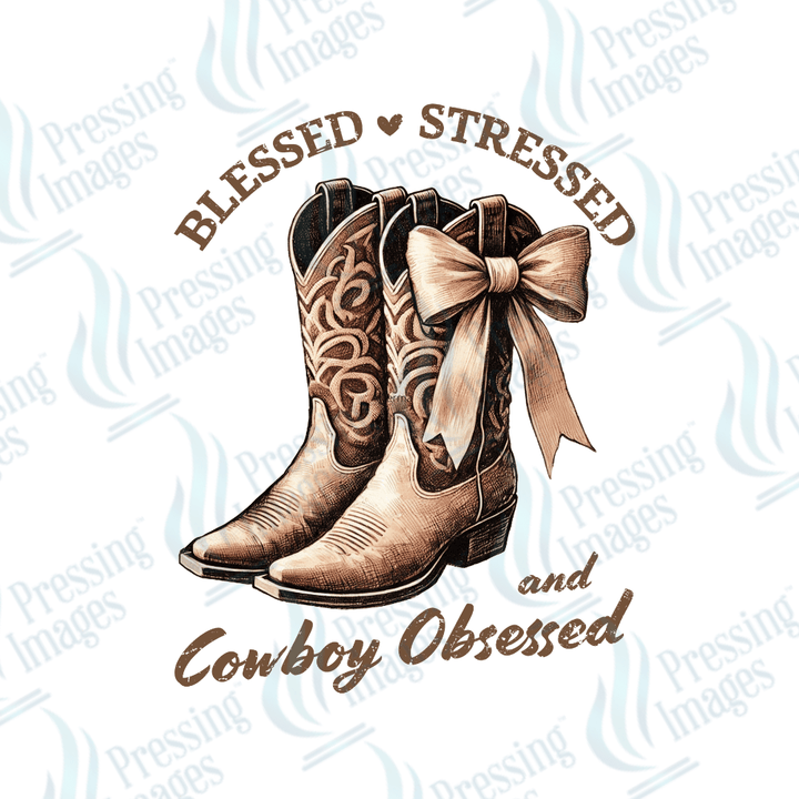 DTF 3812 Cowboy Boots - Pressing Images