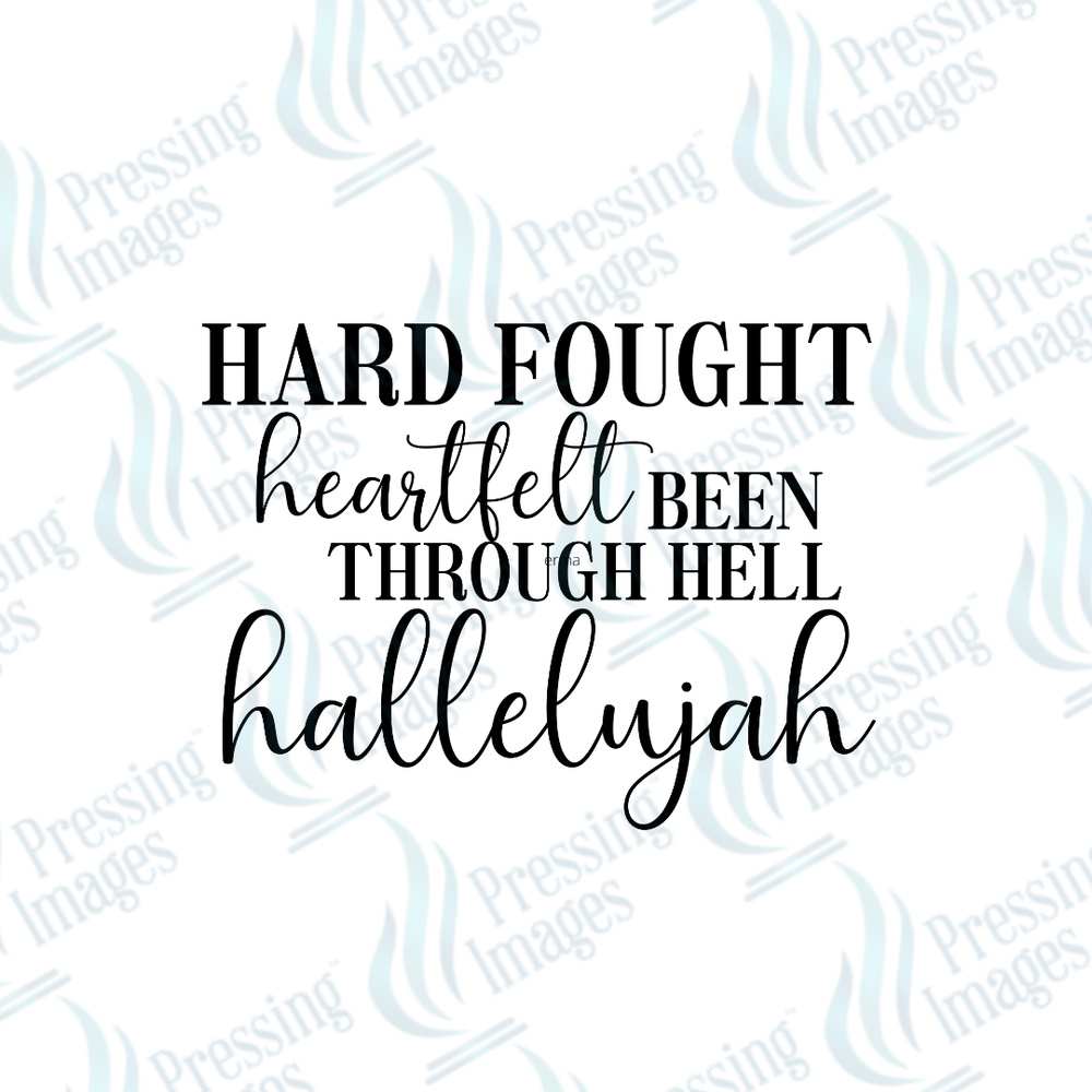 DTF 3820 Hard Fought Hallelujah - Pressing Images