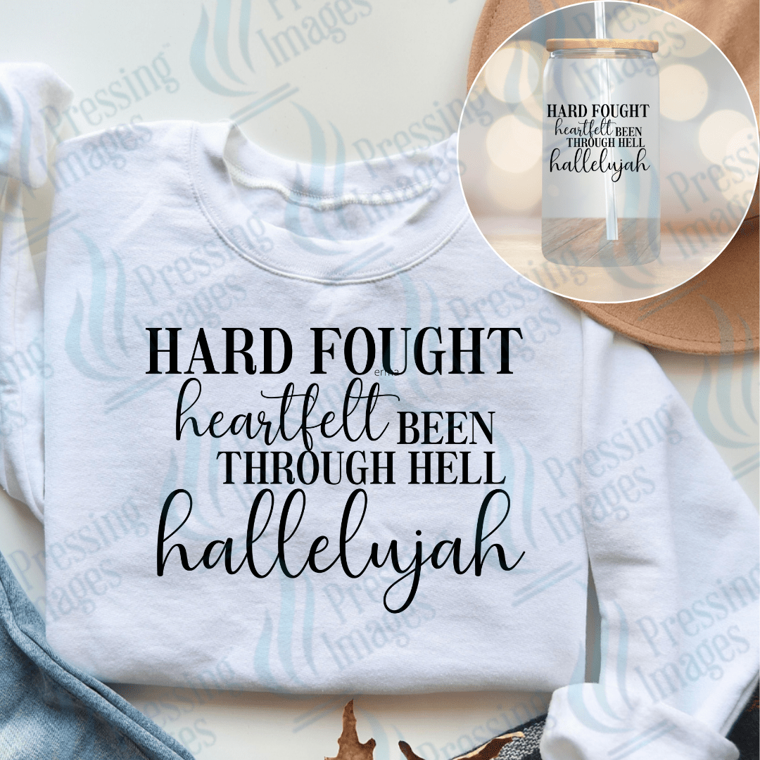 DTF 3820 Hard Fought Hallelujah - Pressing Images