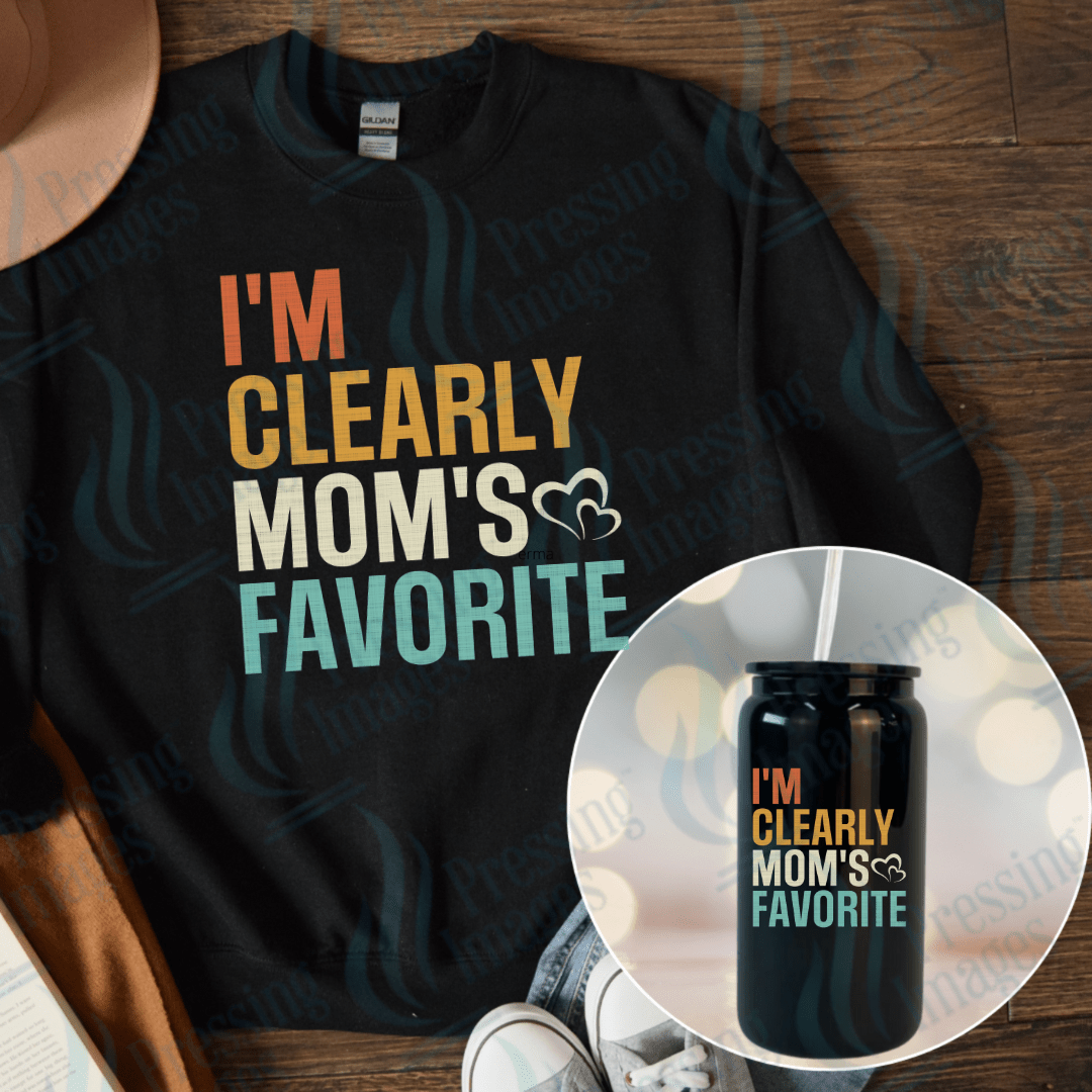 DTF 3823 I'm Clearly Moms Favourite - Pressing Images