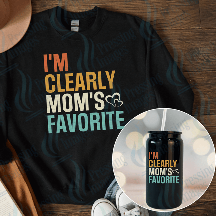 DTF 3823 I'm Clearly Moms Favourite - Pressing Images
