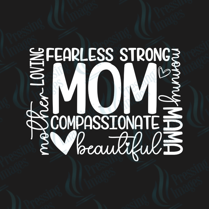 DTF 3834 Mom Words - Pressing Images