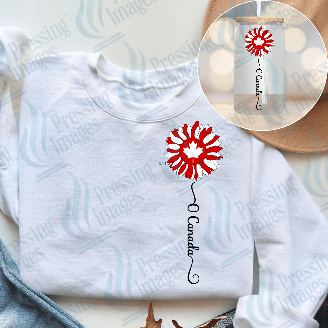 DTF 3838 O Canada Sunflower - Pressing Images