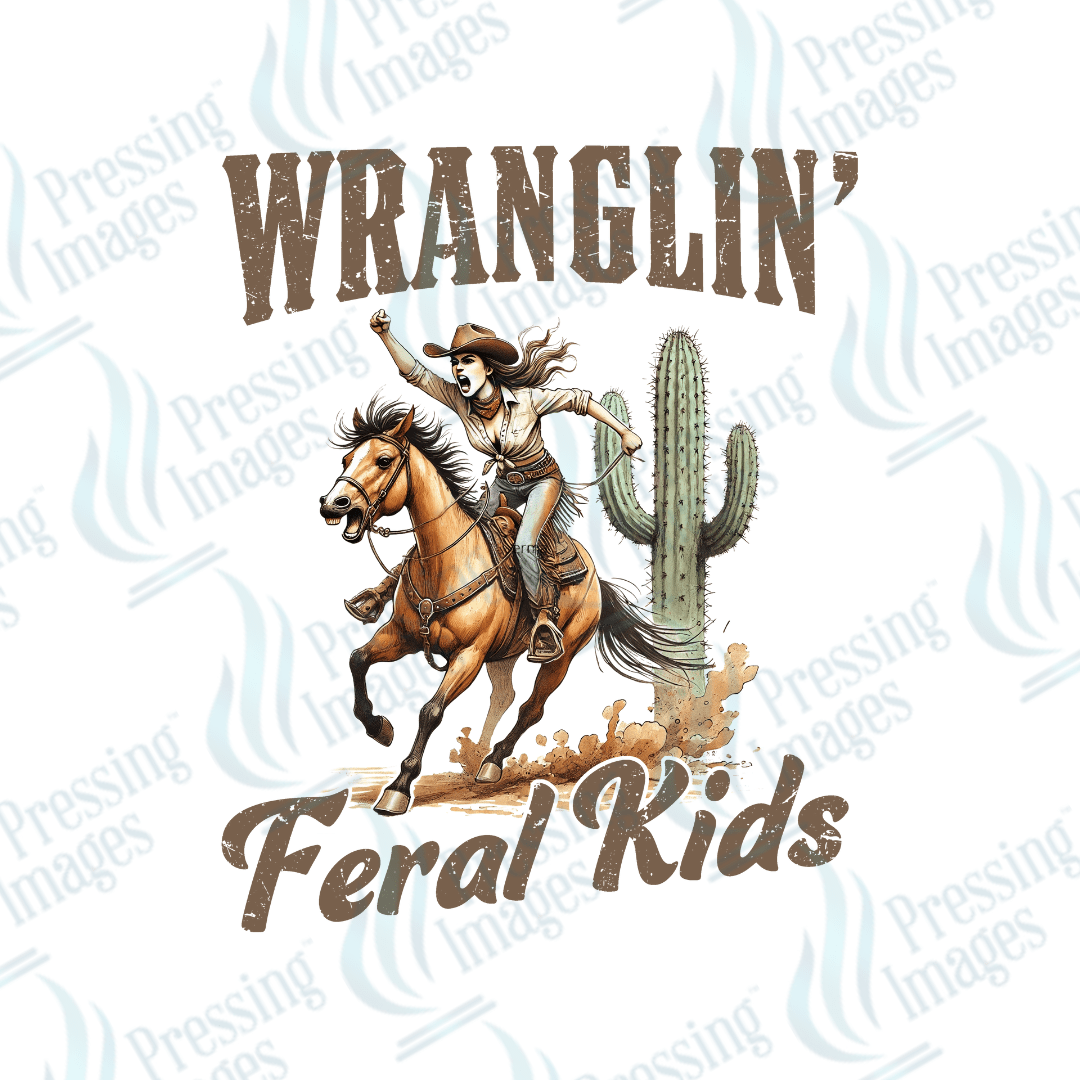DTF 3851 Wranglin' Feral Kids - Pressing Images