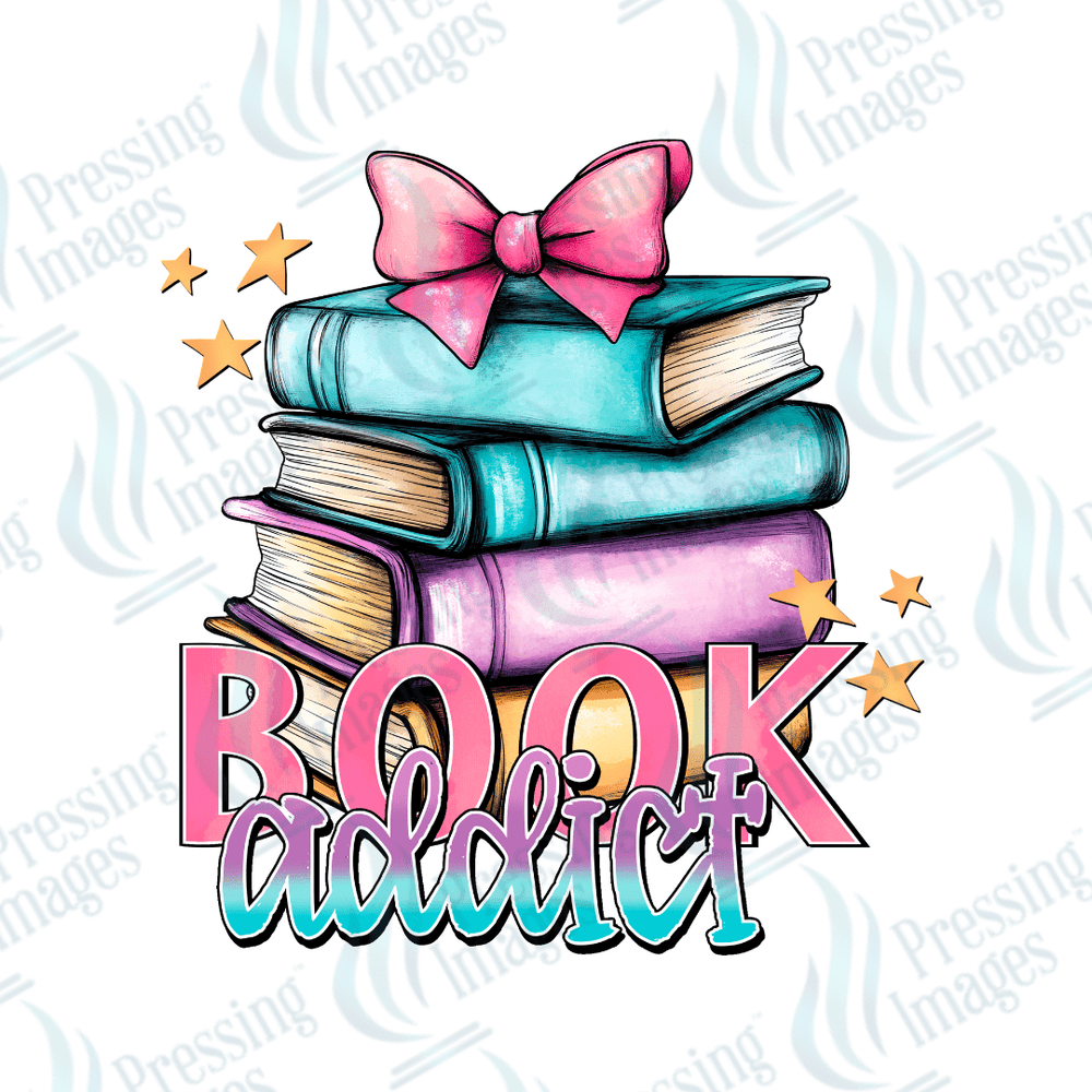 DTF 3862 Book Addict - Pressing Images